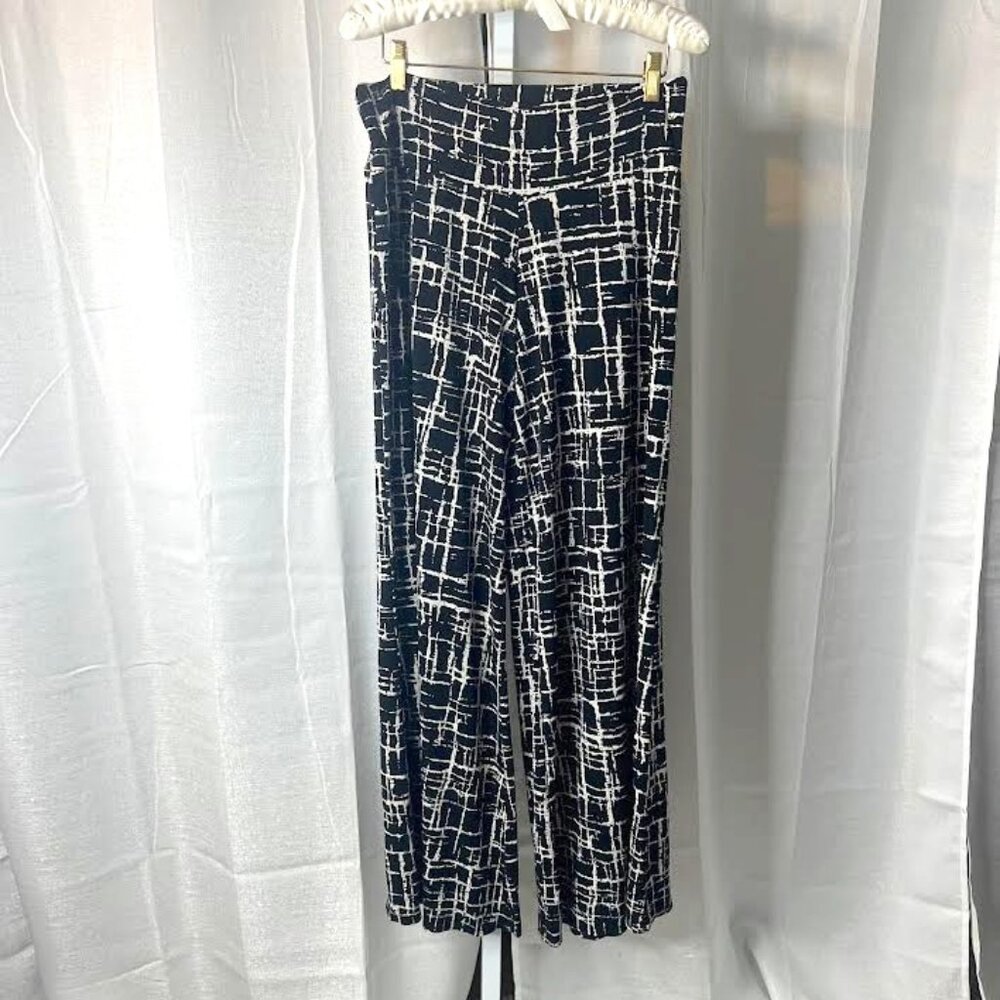 Clara Sun Woo Palazzo Pants in Black/White - Size L